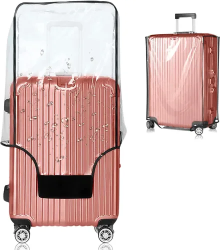 Miniatura 10 de Funda protectora de PVC transparente para maleta, de 24 pulgadas, aprobada por la TSA, 22-25 pulgadas