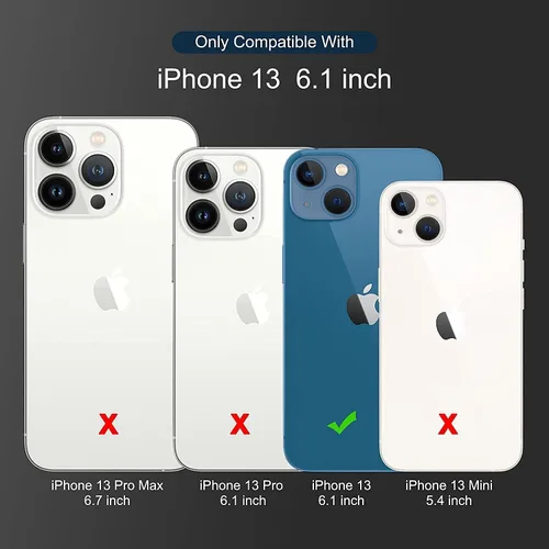 Miniatura 4 de ULAK Funda tipo cartera compatible con iPhone 13 para hombres, funda protectora con tapa de piel PU premium y función de caballete con tarjetero