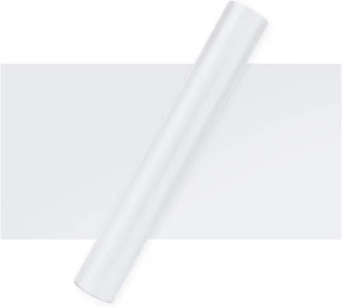 IModeur Vinilo permanente blanco mate para máquinas de corte, rollo de vinilo adhesivo permanente metálico de 12 pulgadas x 12 pies para decoración