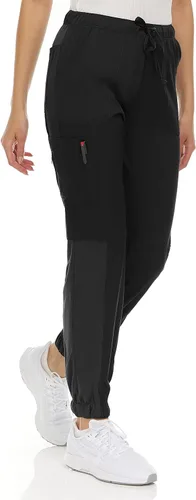 Miniatura 7 de MediChic Scrubs - Pantalones deportivos de malla con seis bolsillos