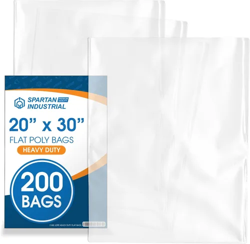 Miniatura 16 de Spartan Industrial - Bolsas de polietileno planas de 3" X 5" con extremo abierto (1000 unidades) de alta resistencia de 2 mil de plástico