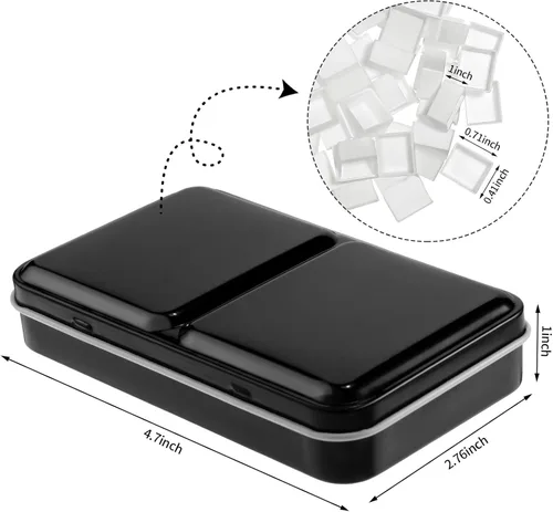 Miniatura 3 de Zonon Juego de 51 paletas de pintura de acuarela y medias sartenes, caja de lata de acuarela, caja de pintura de paleta de metal con tapa vacía