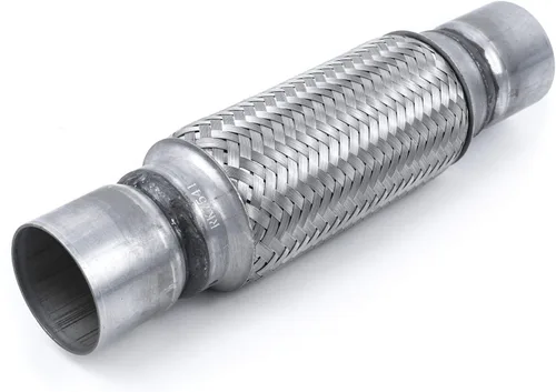 Miniatura 11 de Tubo Flexible de Escape con Entrada de 2.25 pulgadas, ID x 4 de Longitud Tubo Flexible, Acero Inoxidable Doble Trenza Tipo Universal Resistente Tubo