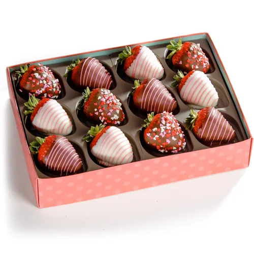 Miniatura 4 de A Gift Inside The Original Love Berries - Fresas bañadas en chocolate - 12 bayas