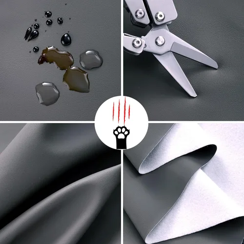 Miniatura 3 de Eiury Asiento Elevador para Niños Pequeños Mesa de Comedor Silla de Cocina, Cojín de PU Impermeable Anti-Rayones, Base Antideslizante, Correas