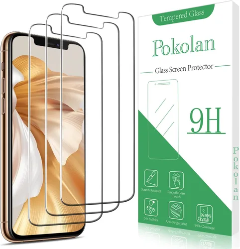 Miniatura 10 de Pokolan [Paquete de 3] Protector de pantalla de privacidad para iPhone 11/iPhone XR Película de vidrio templado antiespía, cobertura completa, sin
