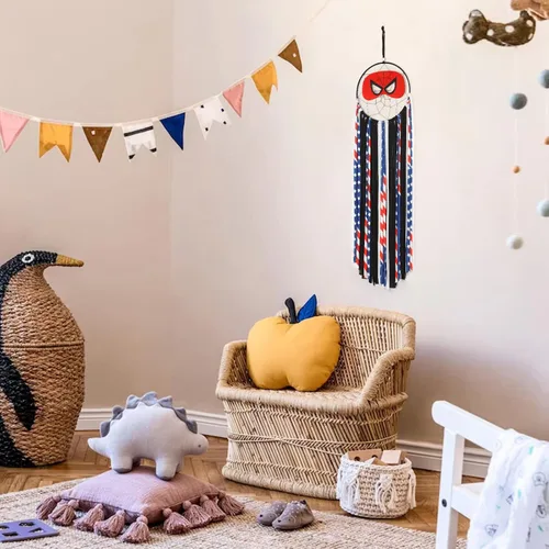 Miniatura 7 de Atrapasueños hecho a mano, decoración para habitación de niños, habitación de bebé, habitación de bebé, fiesta, sala de juegos, decoración