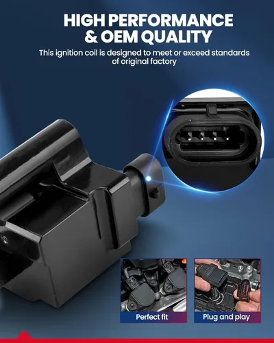 Miniatura 2 de KAX Bobina de encendido 1 paquete UF277 apto para VW Volkswagen Jetta 1999-2001 2006-2007 2012-2015, Beetle 1998-2005, Golf 1999-2001