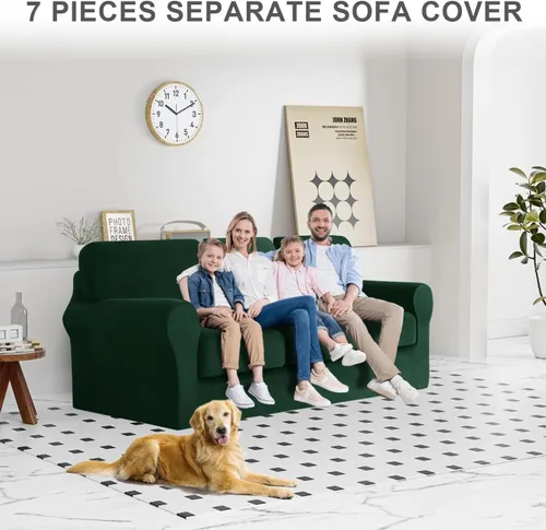 Miniatura 94 de Funda para Sofá de Terciopelo, Fundas Elásticas para Sofá para Funda Principal Separada/Respaldos y Cojines de Asiento, Funda para Sofá, para Fundas