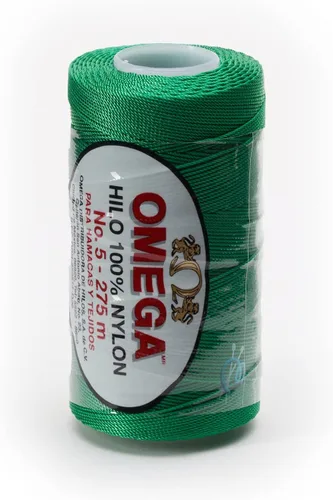 Miniatura 40 de Nylon NO.5 by Omega - Cuerda fuerte 100% nailon para ganchillo fino y manualidades - Color: 04 amarillo claro