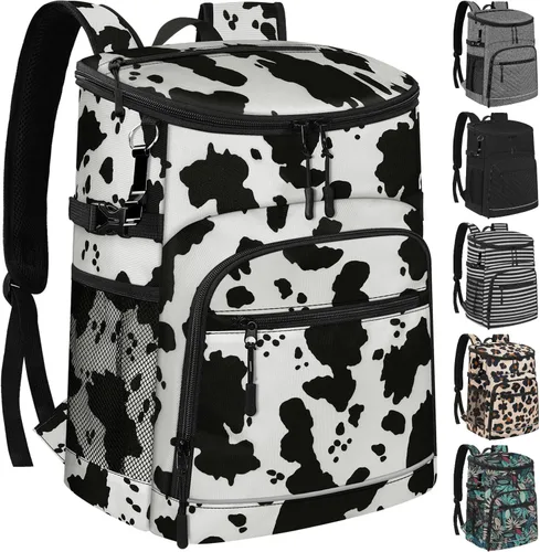 Miniatura 17 de Mochila enfriadora aislada a prueba de fugas, impermeable, mochila enfriadora de 30/45 latas, gran capacidad, ligera, para viajes, camping, playa