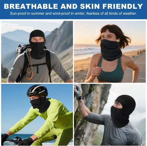 Miniatura 3 de Ski Mask, Balaclava & Neck Gaiter Face Mask for Men and Women, Face Cover for Cycling, Hiking, Traveling