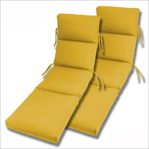 Miniatura 4 de Comfort Classics Inc. Sunbrella - Juego de 2 colchonetas acanalado para camastro en interior y exterior de 22 x 74 x 5 pulgadas (55.8 x 188 x 12 cm)