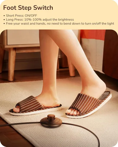 Miniatura 5 de EDISHINE Lámpara de pie LED de esquina, moderna luz delgada y regulable, altura ajustable, lámpara alta minimalista de 57.5 pulgadas para sala