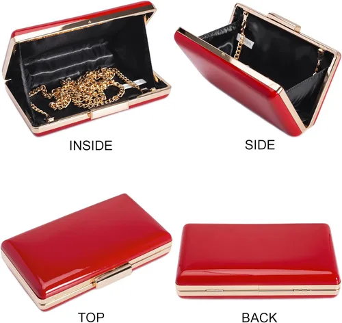 Miniatura 21 de Bolso de noche – Monederos pequeños para mujeres, bodas y fiestas, bolsa de noche formal para mujer