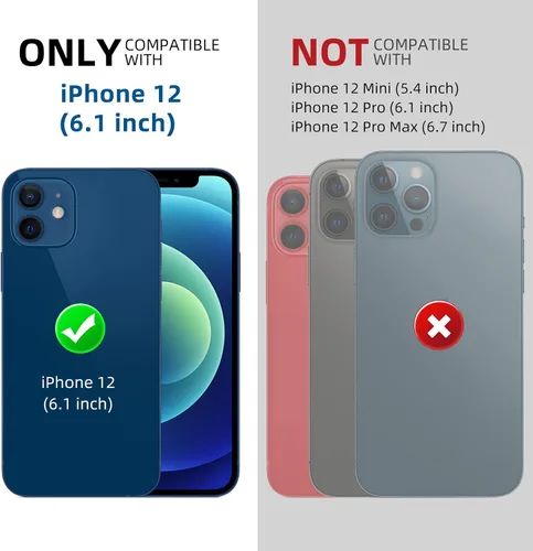 Miniatura 2 de Beasyjoy Funda para iPhone 12, resistente al agua, con protector de pantalla integrado, funda protectora resistente de cuerpo completo, grado
