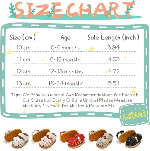 Miniatura 7 de KIDSUN Baby Girls Boys Sandals Infant Summer Beach Shoes Anti Slip Rubber Sole Outdoor First Walking Crib Shoes