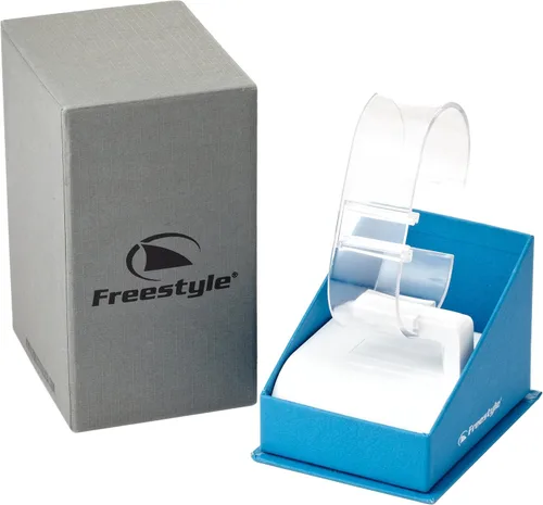 Miniatura 5 de Freestyle Reloj de esfera analógica con estampado cuadrado Vikki FS84970 para mujer, Azul