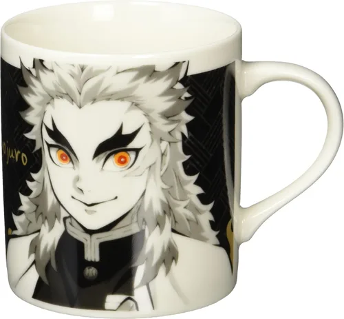 金正陶器(Kaneshotouki) Demon Slayer 073117 Kyojuro Rengoku - Taza monocromática