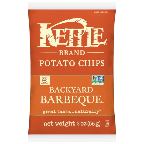 Miniatura 82 de Kettle Brand Papas Fritas, Backyard Barbeque Kettle Chips, Bolsa de Aperitivos, 1.5 Oz