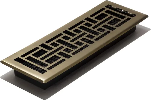 Miniatura 55 de Decor Grates Registro de suelo oriental AJH412-RB, 4 x 12 pulgadas, acabado de bronce frotado bronce (Rubbed Bronze Finish)