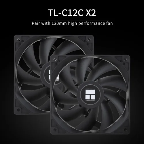 Miniatura 3 de Thermalrlght Peerless Assassin 120 SE Enfriador de aire negro para CPU, 6 tubos de calor, ventiladores duales TL-C12C PWM, refrigeración de CPU