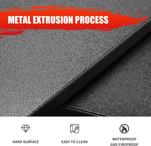 Miniatura 4 de OLLRRACT Estantería de garaje, estantes de almacenamiento, estantes ajustables de metal de 5 niveles, estante de utilidad industrial para garaje