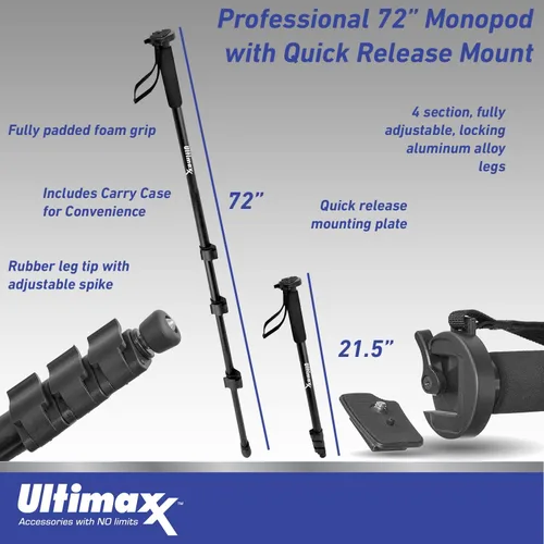Miniatura 9 de Ultimaxx Kit de accesorios de 2.638 in para Canon EOS Rebel T7i, T6i, T6s, SL2, SL3, 77D, 750D, 760D, 800D, 200D, 8000D, KISS X8i y más; incluye