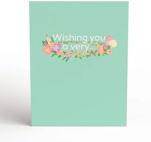 Miniatura 3 de Lovepop Delicate Floral Happy Birthday Basket Pop-Up Card for Her and Him - 3D Greeting Cards for Boys, Girls, Men, Women - 5.9" x 4.5" Paperpop