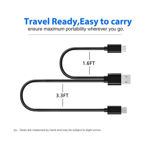 Miniatura 4 de Love your yy Cable de carga micro USB C para Raycon E25 Pro/E50/E55/E85, Raycon The Gaming/Fitness/Everyday/Work Earbuds, TOZO T12 NC9, cable