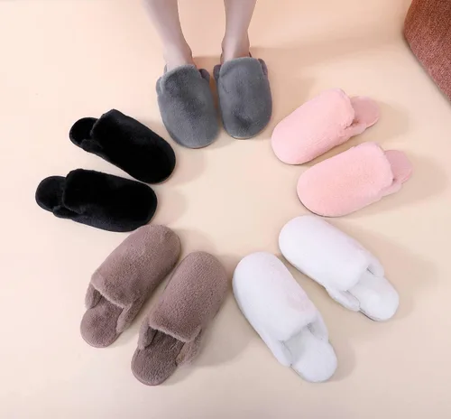 Miniatura 8 de Pantuflas de espuma viscoelástica para mujer, peludas, peludas, para exteriores, interiores, cálidas, acogedoras, suaves, planas, cómodas