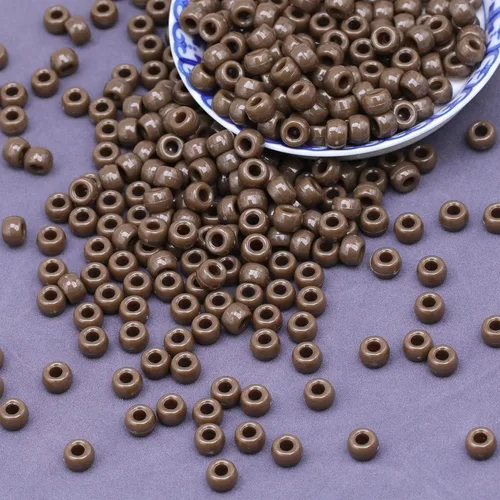 Miniatura 4 de 1000 Cuentas de Poni para Pulsera de 9mm Cuentas de Barril de Plástico Marrón para Collar, Cuentas de Cabello para Trenzas, Llavero, Fabricación