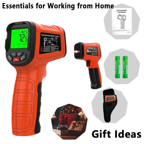 Miniatura 5 de Pistola termómetro infrarroja de -58 °F a 2732 °F, pistola de temperatura láser sin contacto 50:1 para cocinar, horno de pizza, reptil, plancha