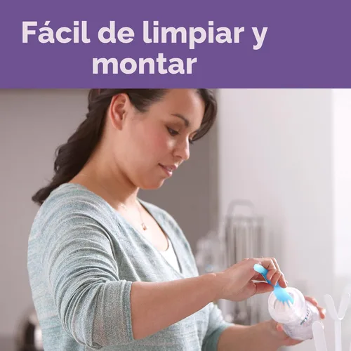 Miniatura 11 de Philips Avent SCY913/01 - Biberón de vidrio natural con pezón de respuesta natural (flujo medio, flujo 3), 8 onzas, SCY913/01