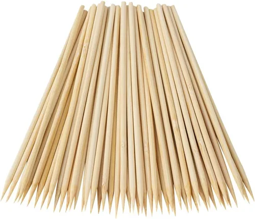 Miniatura 21 de Restaurantware Robata - Pinchos para asar de 8 pulgadas, 100 pinchos de alta resistencia, pinchos de bambú desechables congelables para verduras