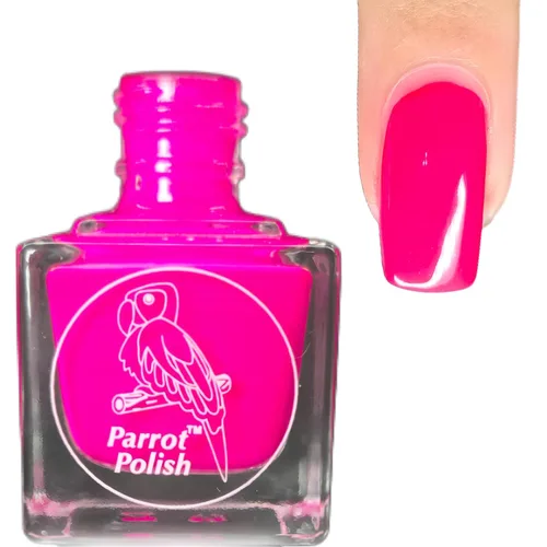 Miniatura 11 de Parrot Polish Baboon - Esmalte de uñas neón azul, laca de color sólido brillante