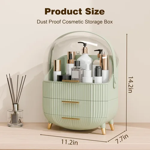 Miniatura 5 de lurcns Organizadores y almacenamiento de maquillaje, organizador de maquillaje para cosméticos de tocador, organizadores de cuidado de la piel