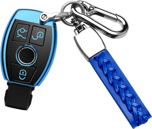 Miniatura 6 de Compatible con la funda para llavero de Mercedes Benz, funda protectora especial de TPU suave para llave inteligente C E G S M GL CLS CLK G Class