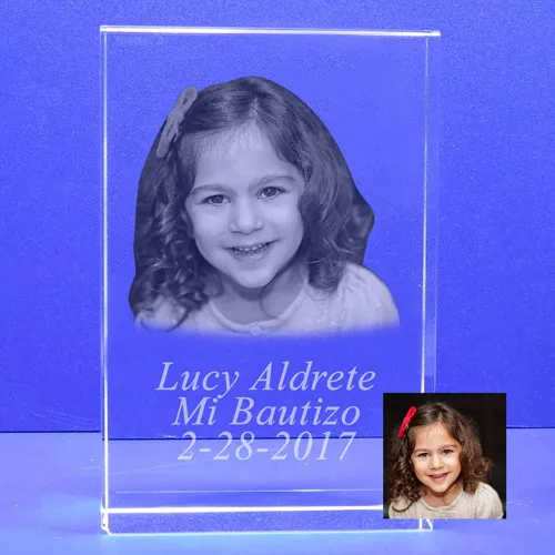 Personalize Foto Grabado láser personalizado para bodas, escuela, quinceañera, comunión, mi bautismo, evento de la iglesia, foto familiar HL001 (3