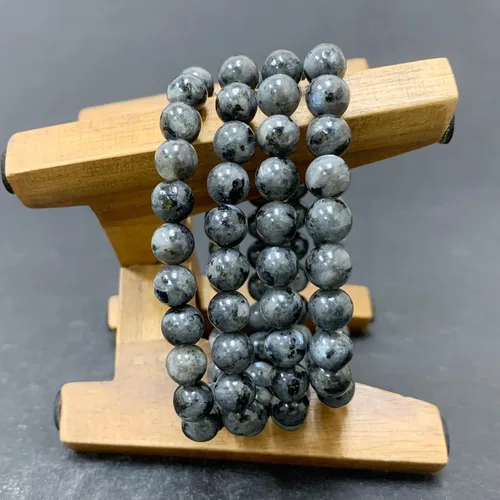 Miniatura 591 de Gem Avenue Handmade Round Bead Stretch Bracelet Unisex Natural Stone Beaded Jewelry for Men & Women, Elastic Wristband for Daily Wear