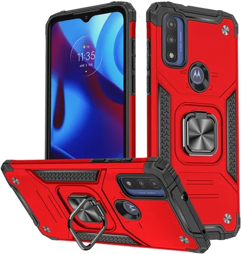Miniatura 16 de Funda para Moto G Pure, funda Moto G Power 2022, soporte giratorio de grado militar de 360° (resistente), fundas protectoras a prueba de golpes