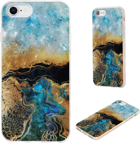 Miniatura 18 de Funda protectora completa delgada y suave de TPU transparente para iPhone SE 2022/2020, iPhone 8/7/6S/6 - Diseño de música divertida guitarra