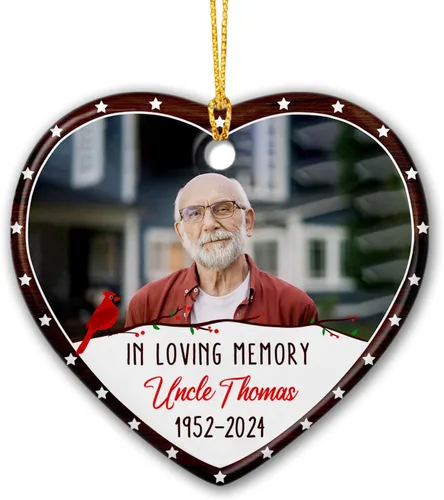 Miniatura 9 de Adorno de Navidad personalizado con foto de pareja 2025 con cualquier imagen, adorno de Navidad molesto, carga cualquier foto, adorno de cerámica