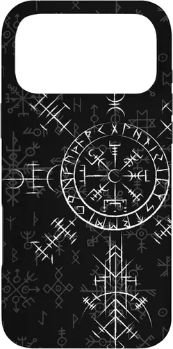 Miniatura 21 de Carcasa celta Vegvísir para iPhone 11, diseño de brújula vikinga, color celta