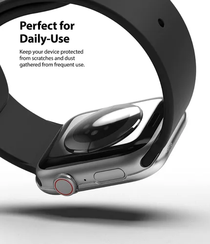 Miniatura 7 de Ringke Estilo bisel para Apple Watch Series 6, 5, 4 (1.732 pulgadas), SE 3, 2, 1 (1.732 pulgadas), marco de acero inoxidable con estilo antiarañazos