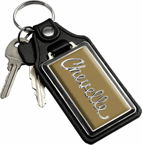 Miniatura 13 de Brotherhood Car Key Chain for Chevelle - Classic Models Keychain for Men and Women 1) Negro medianoche