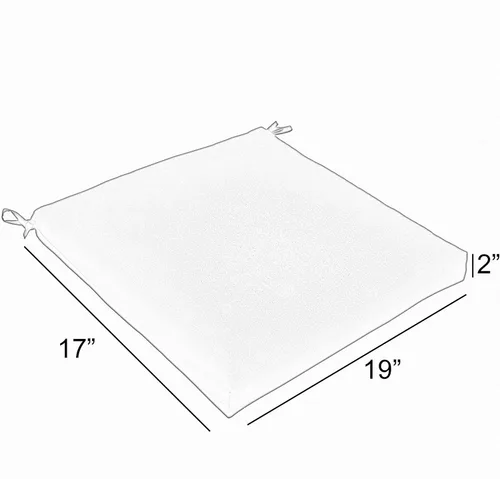 Miniatura 3 de Mozaic AMZCS114038 Sunbrella - Cojín para silla con cable para interior/exterior (juego de 2), 19 pulgadas de ancho x 17 pulgadas de profundidad