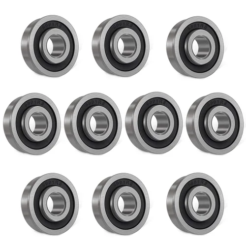 Miniatura 9 de ID 1/2" x OD 1-1/8" rodamientos de bolas con brida 10 unidades para cortacésped, carretillas, carros y camiones de mano, alternativos a MTD, 12118