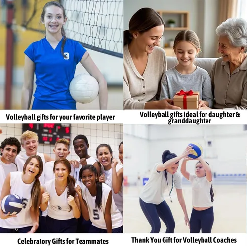 Miniatura 5 de Pulsera con dijes de voleibol Sportybella - Pulseras ajustables con dije de voleibol. Regalos ideales y recuerdos para jugadores de voleibol. Granate
