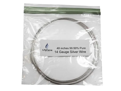 Miniatura 5 de Cables de generador de plata pura – Electrodos de plata 9999 – Cables precortados de 6 pulgadas de calibre 14 – Compatible con generadores LifeForce